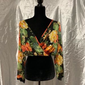 Multi Color Floral Blouse